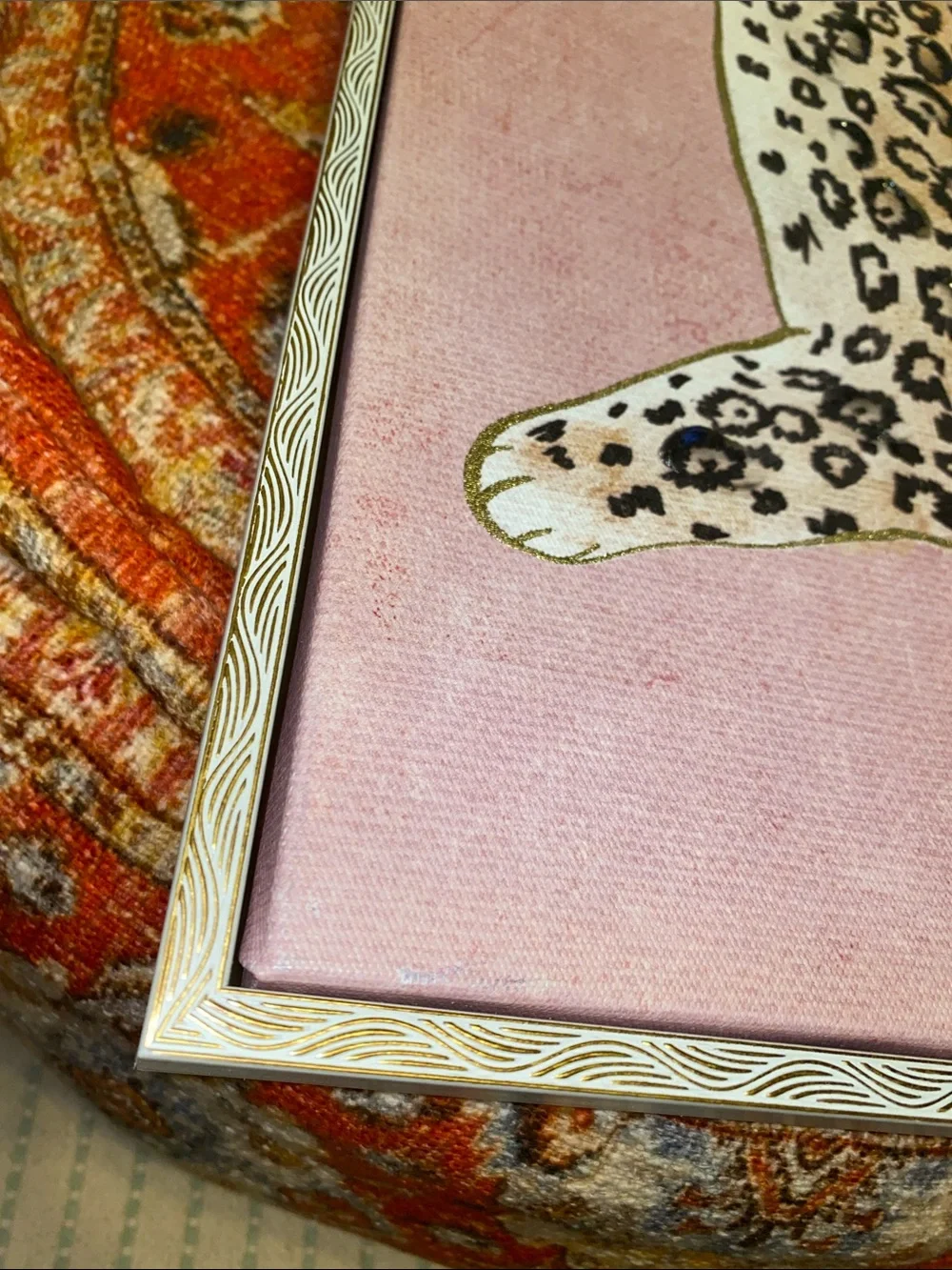 Pink Leopard Rug Wall Art – Decorative Home Wall Decor